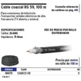 thumbnail image 2 of Cable Coaxial Rg59 Rollo 100 Mt Voltech 48473 Voltech CABCO-59, 2 of 2
