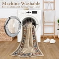 thumbnail image 6 of RUG ROBOT Modern Bordered Machine Washable Rug, Ultra-Thin Soft 3x5 Rugs for Entryway Bedroom, Non-Slip Stain Resistant Small Carpet for Laundry Entry (3'x 5',Beige), 6 of 6