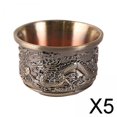 thumbnail image 1 of 5 Vasos de whisky Soledad de Metal vintage Mini vaso de Licor en relieve, 1 of 10