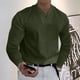 thumbnail image 2 of Tops para hombre, camisas, blusas, elegantes, informales, camisas de manga larga, deportes sólidos, cuello en V, ropa de entrenamiento físico, camiseta, Top Odeerbi  ODB-5, 2 of 8