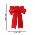 thumbnail image 2 of HANXIULIN 6 Pack Red Wreath Bows for Christmas Outdoor Decorations Striped Ribbons for Crafts Xmas Holiday Gifts Present Wrapping Home Decor Home Accessories, 2 of 7