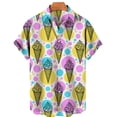 thumbnail image 4 of Camisas de helado divertidas con estampado 3D para hombre, camisas de playa de talla grande de manga corta de verano, blusas hawaianas con solapa para vacaciones, ropa para hombre, 4 of 5