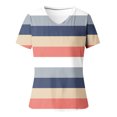 thumbnail image 3 of Birdeem Mode Décontractée Printemps Été Manches Courtes Col en V Blouses & Chemises pour Femmes, 3 of 4