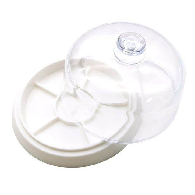 MERIGLARE Watch Accessories Storage Box Dust Cover Screw Component Watch Movement Tray white