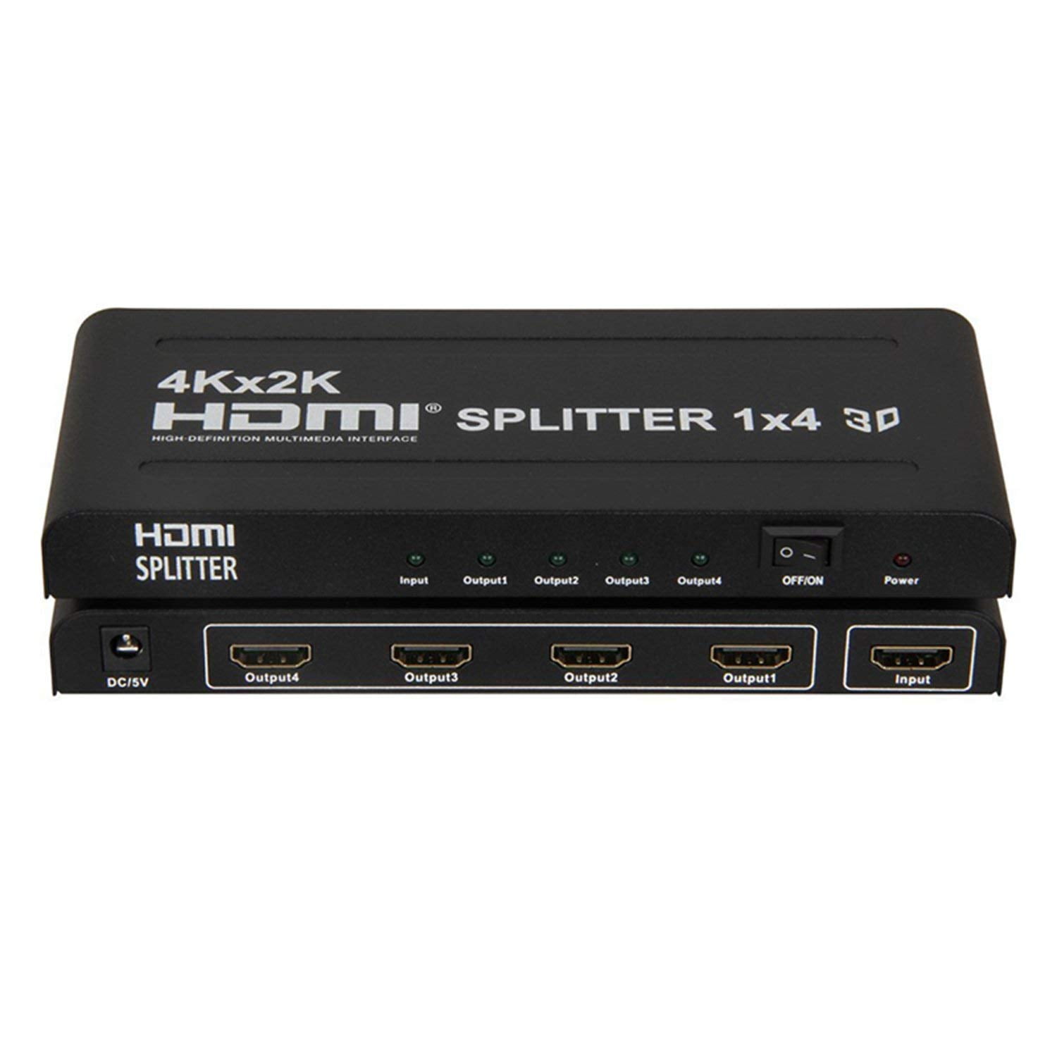 dc power 4-port splitter hdmi HDMI input, Splitter Box, 4 (1 4 1x4 Port output dc power 4-port splitter hdmi HDMI input, Splitter Box, 4 (1 4 1x4 Port output