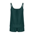 thumbnail image 5 of Modest Bikini Sets for Women Sleeveless Scoop Neck Warp Bikini Tops High Waisted Tummy Control Bottoms Swimwear Cute 2 Piece Swim Suit 2026 Summer Beach Vacation Outfits, 5 of 6