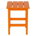 thumbnail image 3 of Polytrends  Laguna Hdpe All Weather Outdoor Patio Square Side Table Orange, 3 of 7