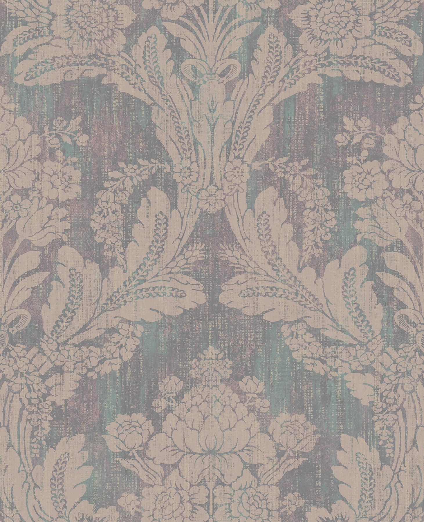Advantage Zemi Teal Damask Wallpaper Walmart com Advantage Zemi Teal Damask Wallpaper Walmart com
