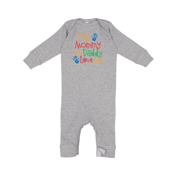 Inktastic Mommy and Daddy Love Me Baby Romper Coveralls