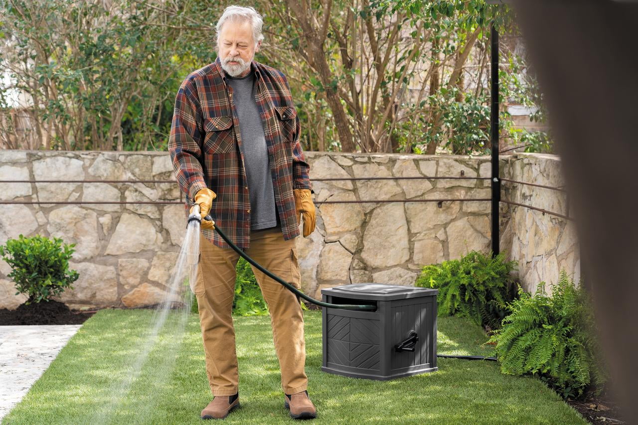 Suncast 150ft. Hose Hideaway Hose Reel, Gray