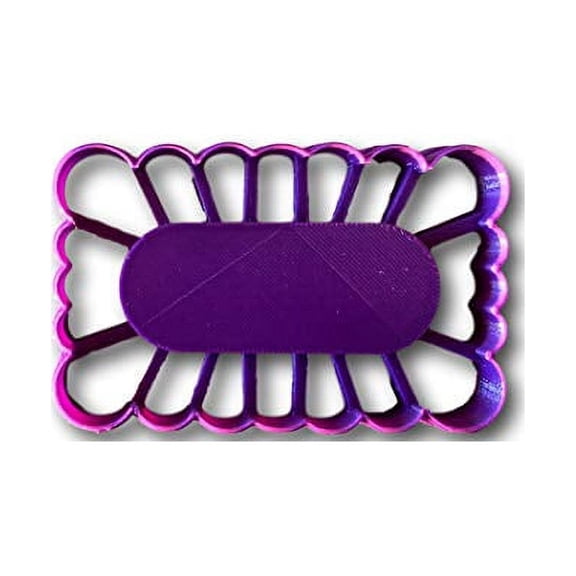 Thumbprint Rectangle Cookie Cutter (2.5")- Fast Shipping - Sharp Edges - Exceptional Quality