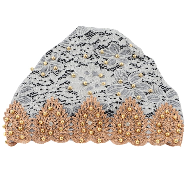 Muslim Turban Hat, Stylish Exquisite Soft Elastic Turban Head Wrap Multicolor Floral Design Fine Workmanship Comfortable Breathable For Daily Wear For Worship Wine