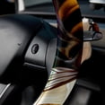thumbnail image 5 of Bee 14.5 Inch Printing PVC Leather Steering Wheel Cover Car Wheel Covers Auto Accessories, 5 of 6