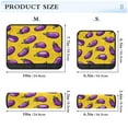 thumbnail image 3 of 2 Pcs Seat Belt Strap Covers Pad for Car Soft Flannel Car Seat Belt Shoulder for All Cars Eggplants Seamless Pattern, 3 of 8