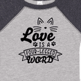 thumbnail image 4 of Inktastic Love is a 4 Legged Word with Cat Ears and Whiskers Boys or Girls Baby Bodysuit, 4 of 5