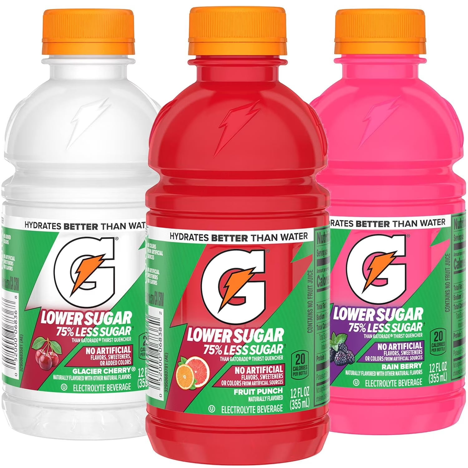 Gatorade Lower Sugar Electrolyte Beverage Variety pack, 12 fl. oz., 24 Pack