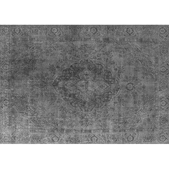 Ahgly Company Indoor Rectangle Persian Gray Bohemian Area Rugs, 2' x 4'