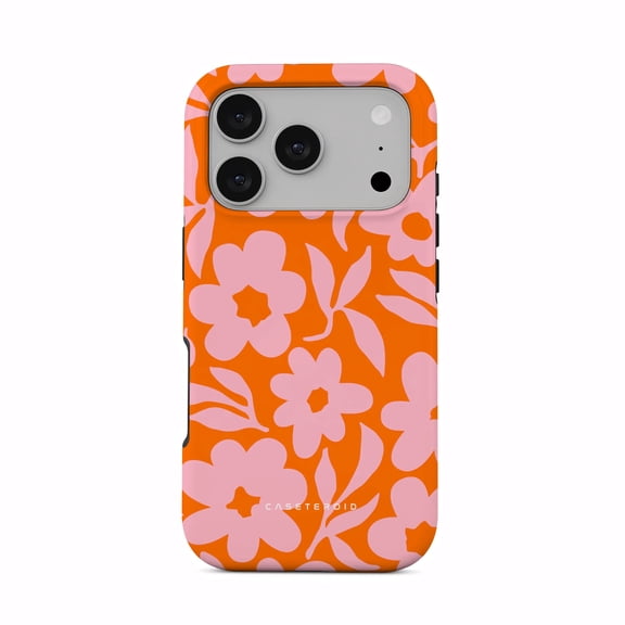 CASETEROID Tough Case for iPhone 17 Pro – Dual-Layer Protection, Shockproof [Compatible with MagSafe] – Vivid Florals Case