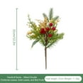 thumbnail image 3 of Artificial Christmas Picks Assorted Faux Pine Picks Red Berry Picks Stems Spray Twigs Evergreen Branches for DIY Holiday Art Gift Craft Garland Ornament Floral Arrangement Wreath 12.2", 3 of 3
