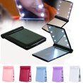 thumbnail image 4 of YAOMOBB Non-glaring Light Mirror Double sided Rectangle Portable LED Makeup Mirror Folding Lighted Travel Mirror with 1X Magnification for Purse (Pocket Size Handheld), 4 of 6