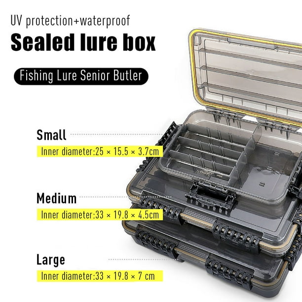 Fishing Tackle BoxSun Protection 3600 3700 Tray Plastic Storage Box With  Adjustable Dividers 
