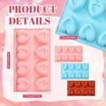 thumbnail image 3 of Heart Silicone Mold, Chocolate Molds, Love Shaped Mold, 8-Hole Heart Shaped Silicone Mold, Valentine's Day Candy Mold, DIY Handmade Gift Molds, Red 11.5x6.77 Inch (1Pcs), 3 of 9