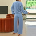 thumbnail image 5 of Pincandy Lounge Sets for Women 2 Piece Funnel Neck Sweatshirt Wide Leg Pants Fall 2025 Travel Sweatsuits Tracksuits, 5 of 7
