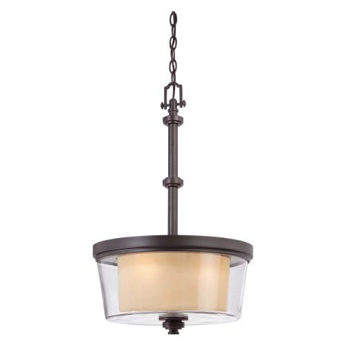 Nuvo 60/4546 Decker Pendants 16in Sudbury Bronze 3-light