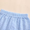 thumbnail image 4 of CAICJ98 Toddler Baby Boy Girl Shorts Gingham Plaid Shorts Summer Casual Elastic Waist Shorts Pants Bottoms Sky Blue,18-24 Months, 4 of 7