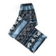 thumbnail image 4 of Pantalones Harem Mujer de cintura alta Impreso Bohemio Pierna ancha Hippie Azul Jinwen Pantalones de pierna ancha para mujer, 4 of 8