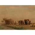 thumbnail image 2 of Jules Jacques Veyrassat 14x11 Gold Ornate Wood Frame and Double Matted Museum Art Print Titled - Resting Haymakers, 2 of 4