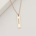 thumbnail image 5 of Anavia Personalized Vertical Bar Necklace Gift for Her Custom Engravable Name Necklace Free Engraving Jewelry Gift for Her Birthday Anniversary Present with Free Gift Box Ships Next Day [Silver], 5 of 13