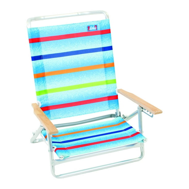 Beach Chair 5pos Stripe Pack of 4