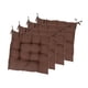 thumbnail image 4 of 4 cojines para silla de cocina, lavables, suaves y gruesos, para interior y exterior, 40 x 40 cm Café, 4 of 9