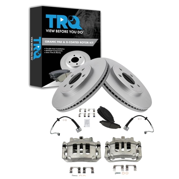 TRQ Front Brake Pad & Rotor Kit Fits 2003-2011 Ford Lincoln Mercury