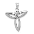 thumbnail image 1 of FB Jewels Sterling Silver Rhodium-plated Polished Trinity Celtic Pendant, 1 of 4