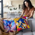 thumbnail image 5 of Funda de almohada de dibujos animados de anime S-Sonics Hedgehog, funda de cojín de felpa corta con estampado de doble cara para sofá decorativo de dibujos animados para el hogar, 5 of 5