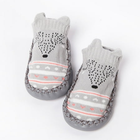 

Toyella Cartoon baby non-slip footwear Grey 12cm