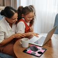 thumbnail image 2 of 3dRose, Large Painted Black Pink n Gray Circles, MousePad, 2 of 7