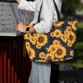 thumbnail image 7 of Honeii Navy Blue Plaid Sunflower for Tote Bag with Adjustable Strap,Beach Bag, Waterproof Sandproof Beach Tote Bag, Large Capacity Foldable Beach Bags, 7 of 7