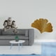 thumbnail image 2 of Figuras de búhos, esculturas de animales artificiales, artesanías, hierro forjado, hojas de ginkgo, arte mural, decoración colgante, resina, ideal par, 2 of 8