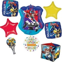 Anagram Birthday Party Supplies Cubez and Air Filled Wand Transformer's Balloon Bouquet Decorations