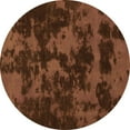 thumbnail image 1 of Ahgly Company Indoor Round Abstract Orange Modern Area Rugs, 5' Round, 1 of 4