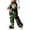 A-Green, variant on Pants Women Camo Print Wide Leg Elastic Waist Loose with Pocket Regular Trousers