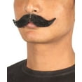 thumbnail image 2 of HPO Men's Handlebar Style Mustache Set Black Cosplay Facial Hair, 2 of 3