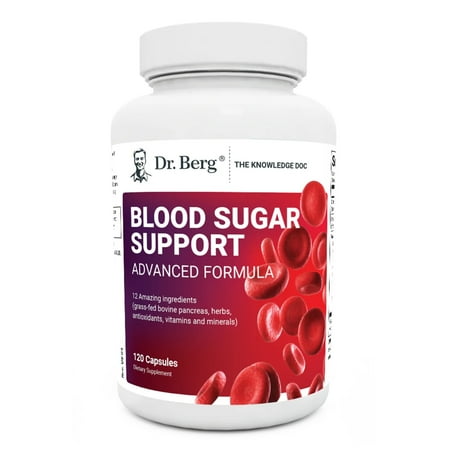 Dr. Berg Blood Sugar Support - Berberine with Ceylon Cinnamon Supplement, 120 Capsules
