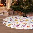thumbnail image 6 of Picia Cartoon Birds & Flowers Print Christmas Tree Skirt , Christmas Tree Skirt Ornaments for Merry Christmas Holiday Party Decorations Indoor Outdoor-30", 6 of 7