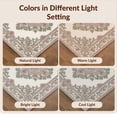 thumbnail image 7 of Design&I 8'x10' Washable Area Rug Snag-Free Floral Medallion With Sage Botanical Border Accents Vintage Distressed Refined for Dining Room, Large Office, Lounge, 7 of 7