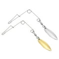 thumbnail image 1 of Unique Bargains 20Pcs Fishing Spinnerbait Wire with Blade, Small-sized Willow Leaf, 1 of 5