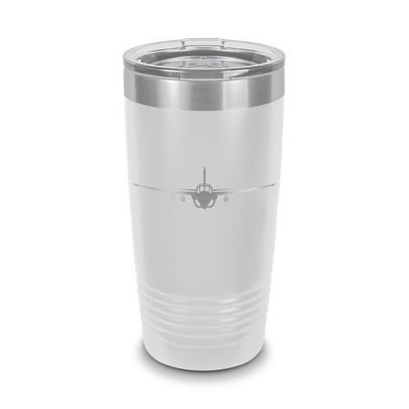 

A-6 Intruder Tumbler 20 oz - Laser Engraved w/ Clear Lid - Polar Camel - Stainless Steel - Vacuum Insulated - Double Walled - Travel Mug - a6 attack aircraft